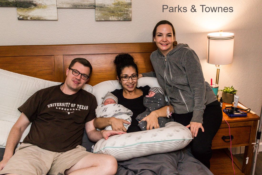 Twin surrogate home birth